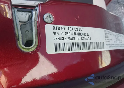 2021 Chrysler Pacifica Hybrid Touring L z USA, uszkodzony, nr VIN 2C4RC1L76MR581285